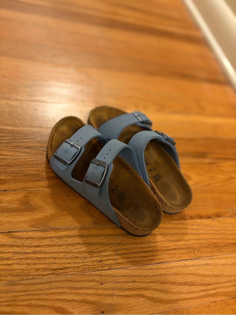 Birkenstock Kids Two-Strap Sandals in Light Blue